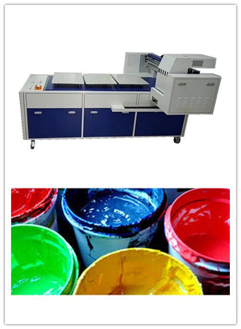 Pigment Mürekkep Kararlı Performans ile Konfeksiyon T Shirt Baskı Makinesi Otomatik Dirct 1
