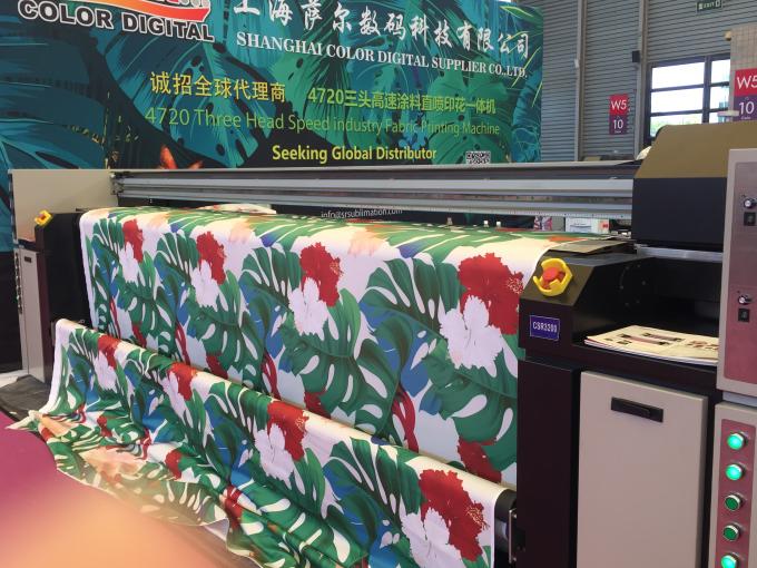 Ev Tekstili Süblimasyon Baskı Kumaş Dijital Mürekkep Püskürtmeli Rulo Rulo Makinesi 3