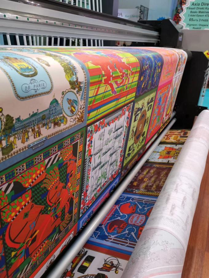 Bayraklar Dijital Tekstil Baskı Makinesi Baskı Kafası 1400dpi Maksimum Çözünürlük 0