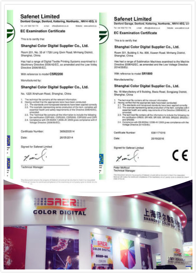 Polyester CE Onayı İçin Sürekli Mürekkep Besleme Afiş Plotter Yazıcı 2
