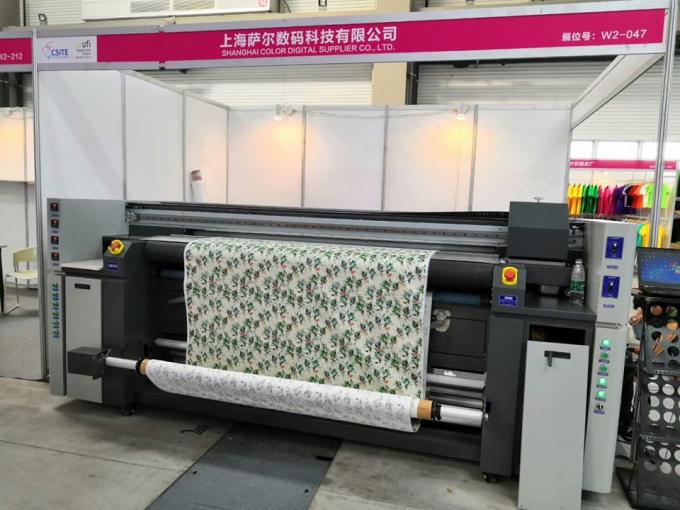 Ev Tekstili Süblimasyon Baskı Kumaş Dijital Mürekkep Püskürtmeli Rulo Rulo Makinesi 2