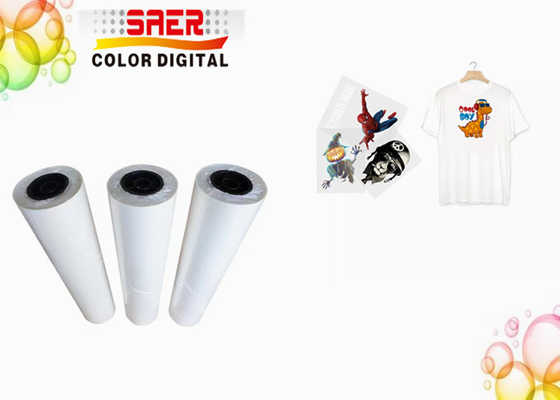 Dijital T-Shirt Yazıcı için 75um PET Rulodan Ruloya DTF Transfer Filmi