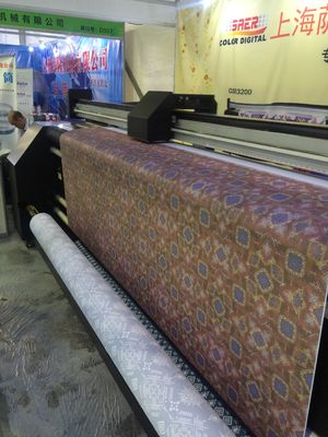 Özel Kumaş Çift 4 Renkli CMYK için Epson Başkanı Dijital Süblimasyon Baskı Makinesi