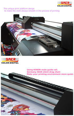 Doğrudan Polyester Kumaş Plotter Sublime Pigment Mürekkep 1400 DPI Maksimum Çözünürlük