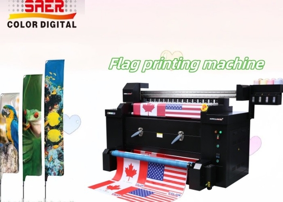 Bayraklar tanıtım işletme reklamcılık fleksografik tekstil baskı makinesi