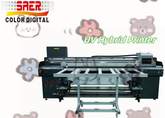 Poster Reklam Elektronik Dekorasyon Malzemeleri El sanatı Ruloya Ruloya & Düz baskı UV Hibrit Yazıcı