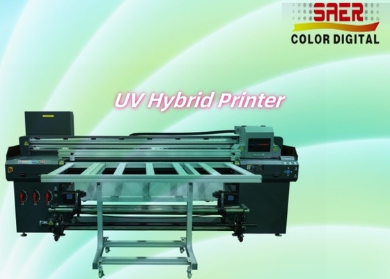 Büyük Formatlı Hibrit UV Rulo Rulo ve Flatbed Yazıcı Çok Fonksiyonel Mürekkep Jeti Yazıcısı