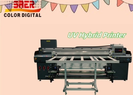 Büyük Format Dış ve İçerideki UV Ruloya Rulo & Düz Yataklı Hibrit Yazıcı