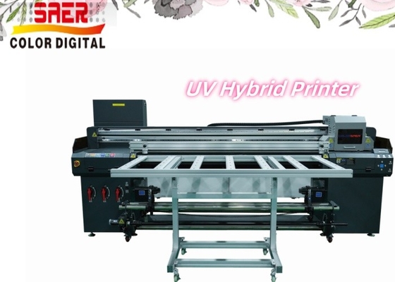Yüksek Hızlı UV Roll To Roll ve Flatbed Inkjet Printer Banner Baskı Makinesi Dışarıda ve İçeride Baskı Makinesi
