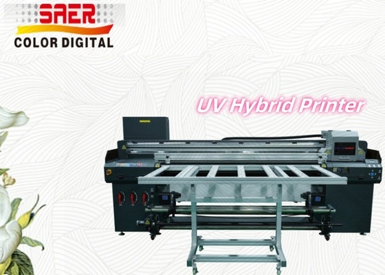 SAER Flatbed And Roll to Roll Hybrid UV Sticker Cam Baskı Makinesi