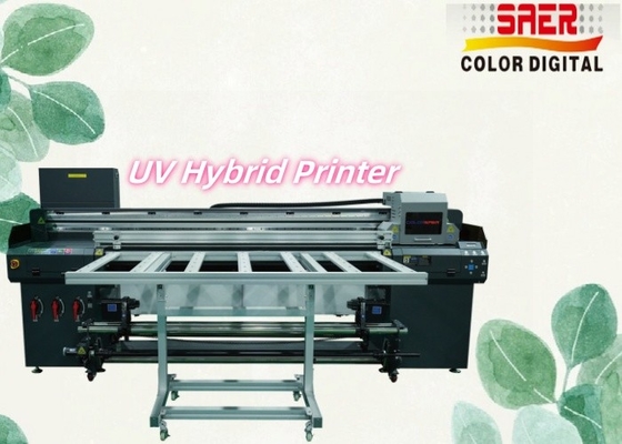 1.8M UV Hibrit Yazıcı Cam / Duvar Kağıdı / Seramik UV Baskı Makinesi için