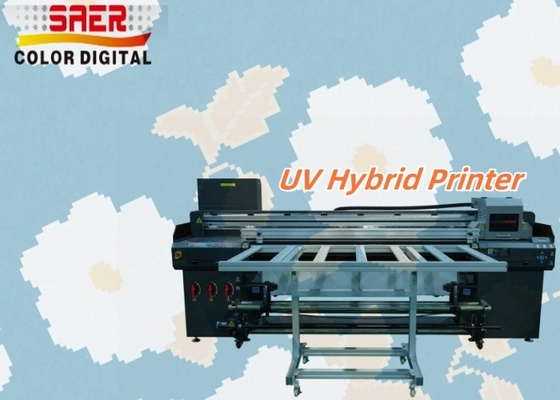 Flatbed And Roll To Roll All-in-one Inkjet Printer UV Hibrit Baskı Makinesi