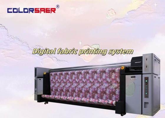 Kullanıma dayanıklı Yüksek Güçlü I3200A1 8 Baş 3200mm All in One Bayrak Kumaş Dijital Tekstil Kumaş Baskı Makinesi