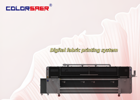 SAER High-End Geniş Format 3200mm Dijital Tekstil Baskı Sistemi Kumaş Plotter 4 Renk veya 8 Renk