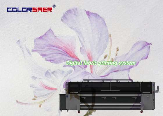 Büyük format 126 Inch Endüstriyel Sınıf 4pcs KJ4B-QL Yazdırma Başlığı Pamuk ve Poliester Kumaş için Dijital Tekstil Yazıcı