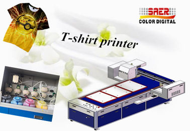 Pigment Mürekkep T Shirt Baskı Makinesi A3 Doğrudan Pamuk 8 Renk Dtg T Shirt Yazıcı