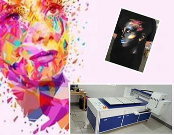 A3 Doğrudan Pamuk 8 Renk Tee Gömlek Baskı Makinesi Dtg Giysi Yazıcı