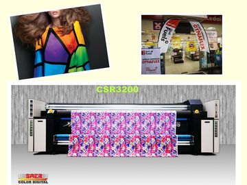 Çift Cmyk Pigment Mürekkep Kumaş Yazıcı Makinesi Mürekkep Püskürtmeli Yazıcı 1800 DPI Max Çözünürlük