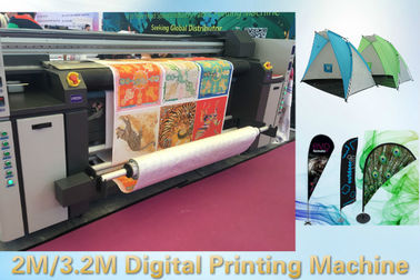 2000mm Genişlik 1800dpi Pigment Mürekkep Sabitleme Kumaş Çizici