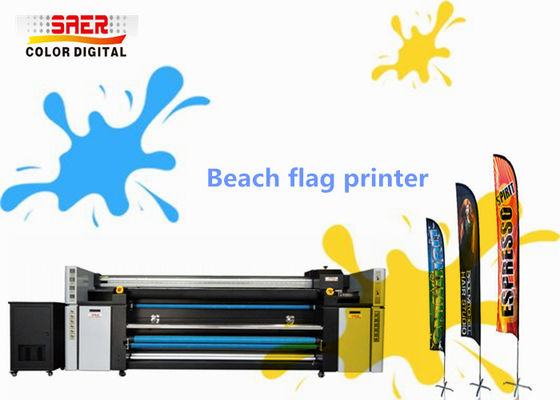 4 Baskı Kafası Perde Kumaş Yazıcı 1400dpi CMYK Renkli Sürekli Mürekkep Temini