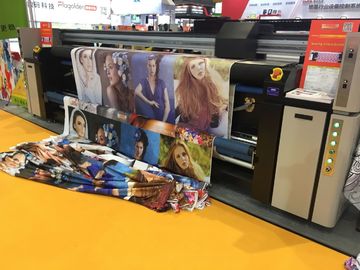 Cmyk Digital Fabric Printing Equipment 6kw Heater Power Roll To Roll Plate Type
