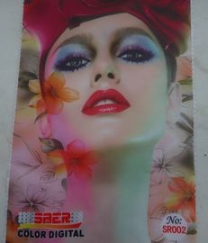 Direct  Dye WhiteTextile Sublimation Satin Digital Printing Fabric For Making Flag