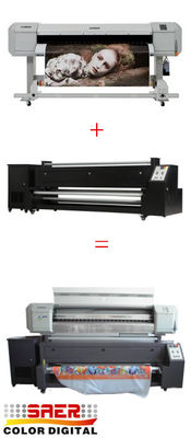 Doğrudan Rulodan Ruloya Mutoh Sublime Yazıcı Epson DX5 Başkanı Kapalı Açık