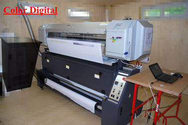 Polyester Tekstil Mutoh Sublime Yazıcı Mürekkep Püskürtmeli Yazıcı Roll to Roll Çift CMYK Renk