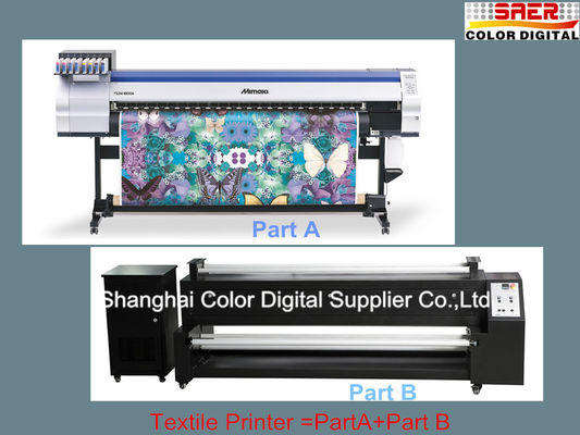 Sublime Isıtıcı ile Kumaş Orijinal TS34-1800A Mimaki Dijital Yazıcı