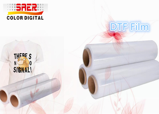 DTF Dijital Mürekkep Püskürtmeli Yazıcı için Genişlik 60cm PET Baskı Filmi