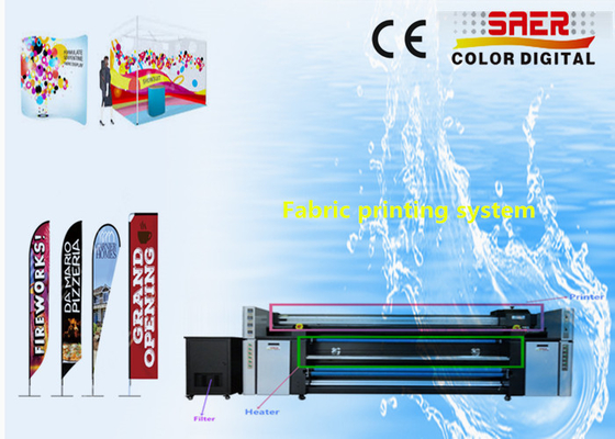 Gözyaşı Bayrak Baskı Makinesi / Tekstil Baskı Sistemi Çift CMYK