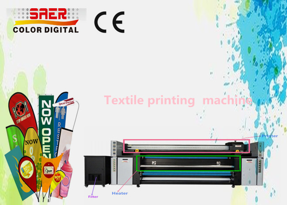 Şemsiye / Duvar Kağıdı Dijital Kumaş Baskı Makinesi 1800DPI 2100mm