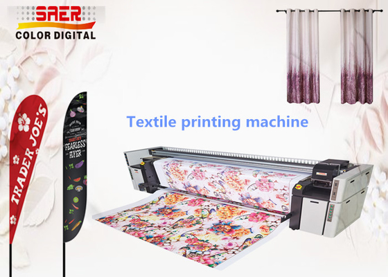 CMYK Dijital Kumaş Yazıcısı Tekstil malzemesine Doğrudan Baskı