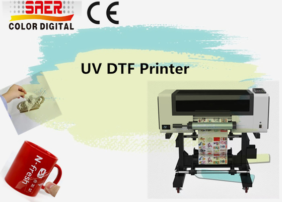 SAER Fabrikası A3 UV mürekkep püskürtücü yazıcı varış UV DTF yazıcı