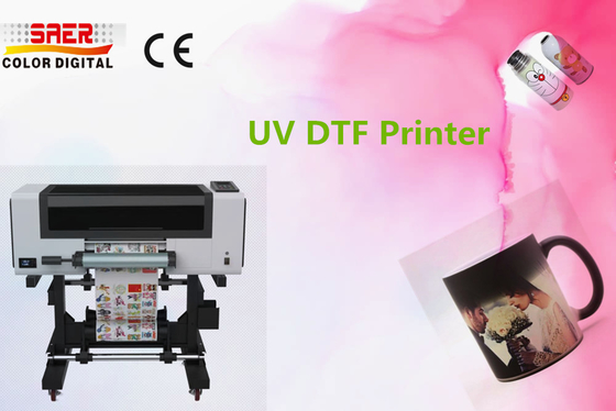 SAER Fabrikası A3 UV mürekkep püskürtücü yazıcı varış UV DTF yazıcı