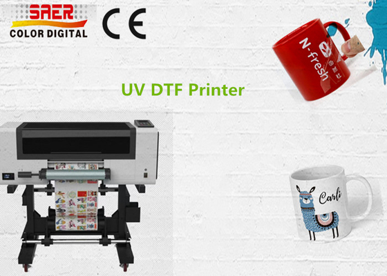 UV DTF yazıcı ruloya rulo bardak sargı etiketleri küçük işletmeler için yazıcı baskı makinesi