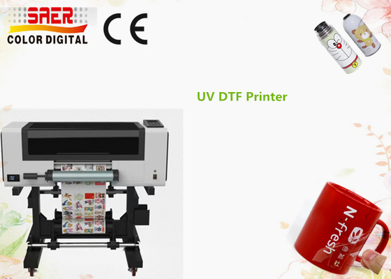 Laminatörlü 30cm UV DTF yazıcısı 2 in 1 Roll To Roll UV DTF Kristal Logo Yazıcısı