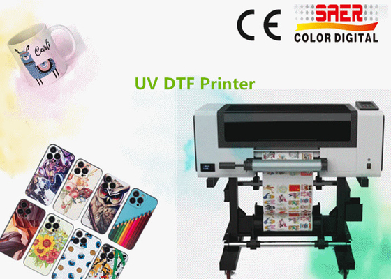 A3 UV DTF yazıcısı, telefon kılıfı, cam, silindir şişe kimlik kartı yazıcısı UV etiket yazıcısı