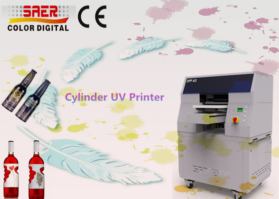 Yüksek Hızlı 360 Yuvarlak Yazıcı Dijital UV Şişe Yazıcısı / Silindir UV Yazıcısı