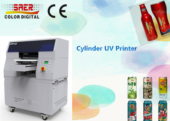Yüksek Hızlı 360 Yuvarlak Yazıcı Dijital UV Şişe Yazıcısı / Silindir UV Yazıcısı