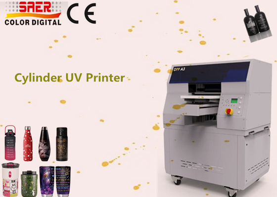 Yüksek Hızlı Döner UV Yazıcı 360 Yuvarlak UV Silindir Baskı Makinesi Şişe Mug Cup İçki İçecek Dönerleri UV Baskı