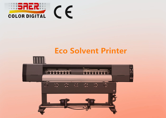 Yüksek Hızlı 1.8m Dijital Vinyl Yazıcısı Ekolojik Solvent Mürekkep Akımlı Çizimci Çift Başlı Yazıcısı