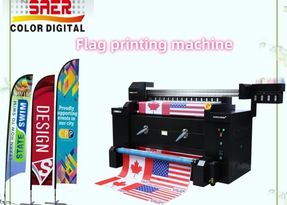 Bayrak Kumaş Bayrak Rulo Mürekkep Atışı Sublimasyon Dijital Baskı Plotter Büyük Yazıcı Bayrak Makinesi