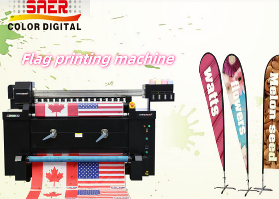 Bayraklar tanıtım işletme reklamcılık fleksografik tekstil baskı makinesi
