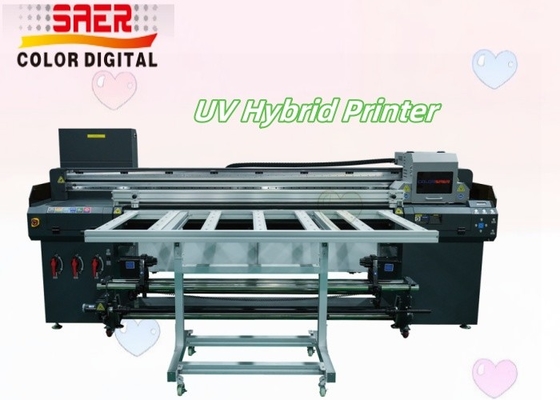 Düz ve rulo malzeme için hibrit UV yazıcısı