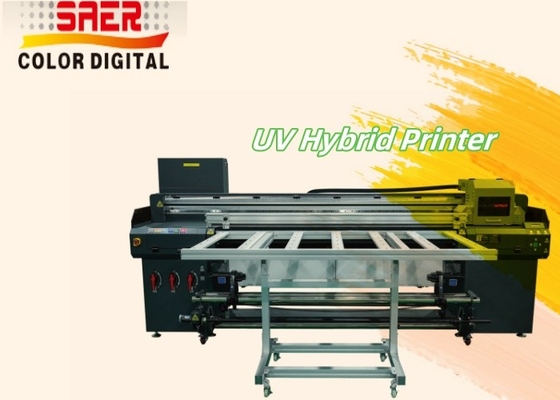 Otomatik UV Hibrit Flatbed Yazıcısı Flatbed And Roll To Roll