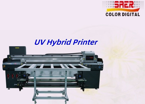 Büyük formatlı UV yazıcı makinesi üreticisi Led UV hibrit yazıcı sert ve esnek malzeme için düz baskı cihazı