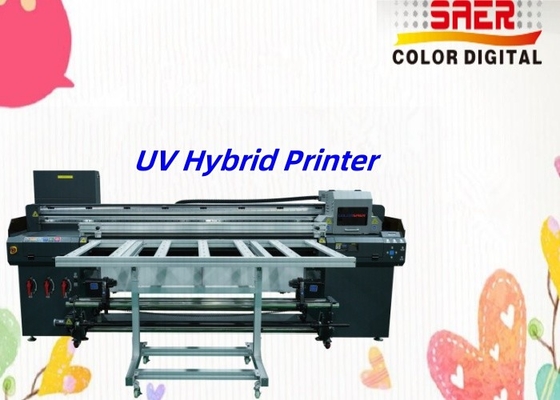 UV hibrit ruloya rulo ve düz yataklı UV yazıcı fabrikası Doğrudan Büyük UV hibrit yazıcı