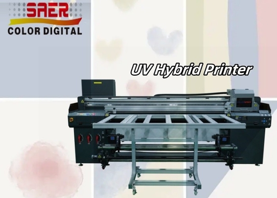 SAER Banner Kağıt UV Hibrit Ruloya Rulo ve Düz baskı makinesi