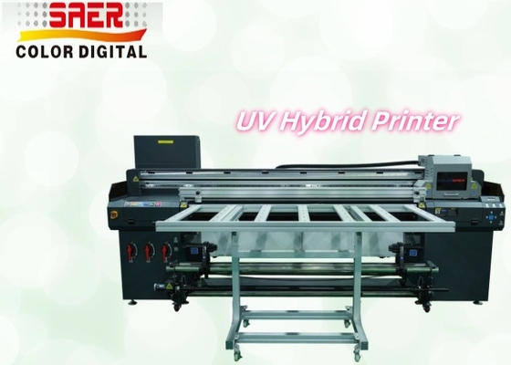 Büyük Formatlı Hibrit UV Rulo Rulo ve Flatbed Yazıcı Çok Fonksiyonel Mürekkep Jeti Yazıcısı